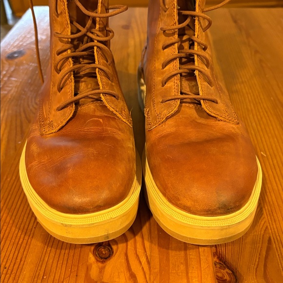 Sorel Tan Leather Lace-Up Boots - Picture 3 of 12
